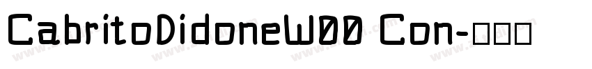 CabritoDidoneW00 Con字体转换